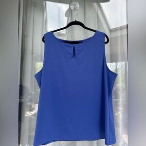 Talbots Professional Blue Boxy Sleeveless Tank Top